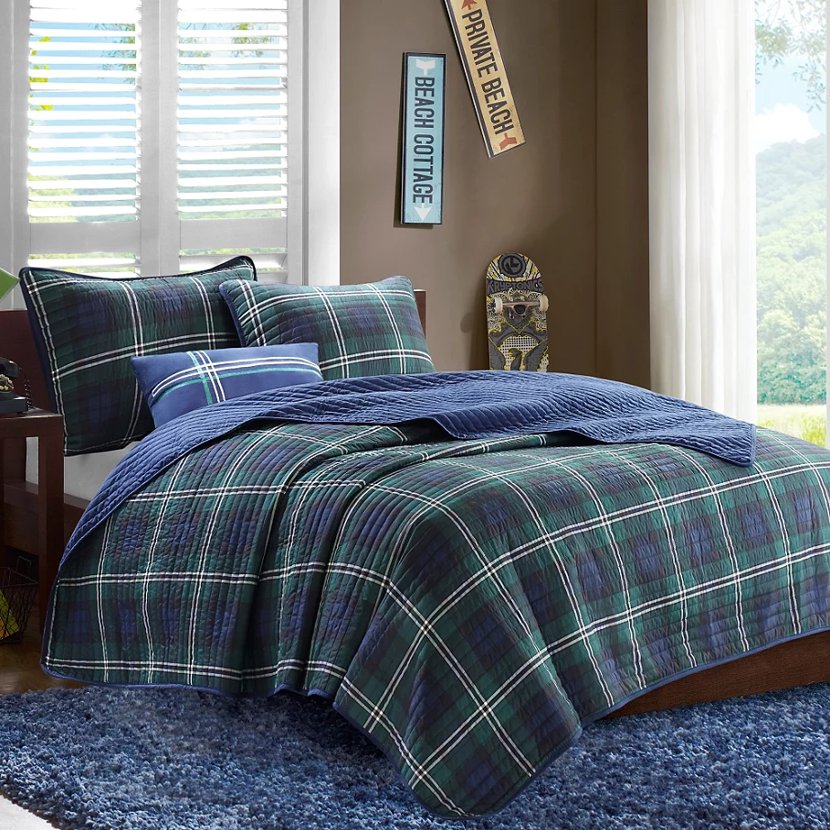 Mizone Brody Coverlet Set in Blue