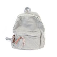 MiCoolker Canvas School College Backpacks for Women and Men Denim Jeans Casual Outdoor Travel Bag Grey