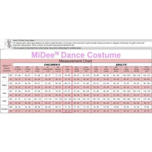  MiDee Girls Dance Costume Ballet Biketard Camisole Sequin Dress