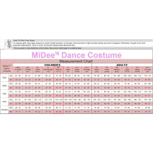  MiDee Latin Dress Dance Costume 3 Colors Camisole Sequins Tassels Skirt for Girls