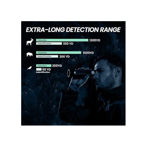  MiLESEEY Thermal Monocular T-Recon Tactical, 25mm 384x288 (50 Hz) TNV30 Thermal Imaging Monocular Night Vision for Hunting, OLED Display with 8X Digital Zoom