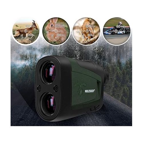  MILESEEY PF210 Laser Range Finder for Hunter, 800 Yards Archery Rangefinder for Bow Hunting with Horizontal & Vertical Distance, Speed Mode