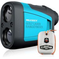 Mileseey Professional Laser Golf Rangefinder 660 Yards with Slope Compensation,±0.55yard Accuracy,Fast Flagpole Lock,6X Magnification,Distance/Angle/Speed Measurement for Golf,Hunting