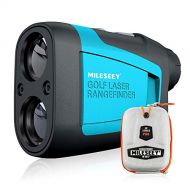 MiLESEEY Professional Precision Laser Golf Rangefinder 660 Yards with Slope Compensation,±0.55yard Accuracy,Fast Flagpole Lock,6X Magnification,Distance/Angle/Speed Measurement for