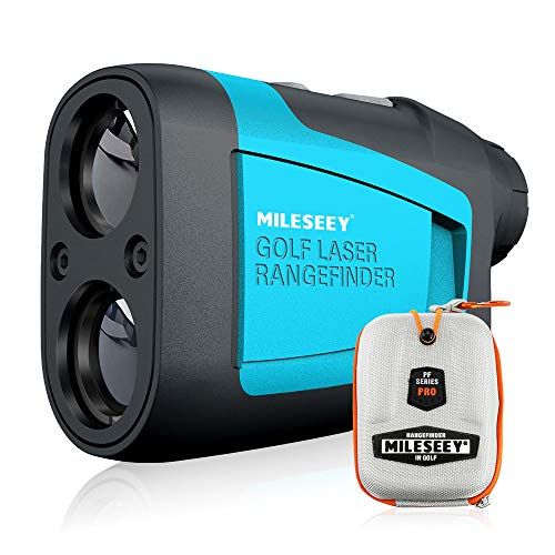  MiLESEEY Professional Precision Laser Golf Rangefinder 660 Yards with Slope Compensation,±0.55yard Accuracy,Fast Flagpole Lock,6X Magnification,Distance/Angle/Speed Measurement for