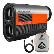 MiLESEEY Golf Range Finder 656 Yards, Laser Rangefinder with Magnetic, Flag Lock with Pulse Vibration, Slope On-Off, 6X Magnification, Rechargeable Rangefinder for Golf