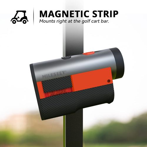  MiLESEEY Golf Range Finder 656 Yards, Laser Rangefinder with Magnetic, Flag Lock with Pulse Vibration, Slope On-Off, 6X Magnification, Rechargeable Rangefinder for Golf