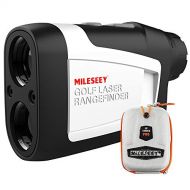 MiLESEEY Professional Precision 660Yards Golf Range Finder Devices with Slope Compensation,±0.55yard Accuracy,Flag Pin Lock,6X Magnification,Distance/Angle/Speed Measurement for Go