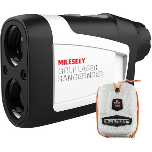  MiLESEEY Professional Precision 660Yards Golf Range Finder Devices with Slope Compensation,±0.55yard Accuracy,Flag Pin Lock,6X Magnification,Distance/Angle/Speed Measurement for Go