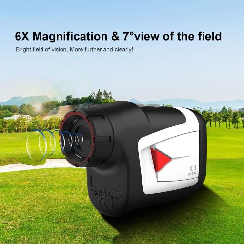  MiLESEEY Professional Precision 660Yards Golf Range Finder Devices with Slope Compensation,±0.55yard Accuracy,Flag Pin Lock,6X Magnification,Distance/Angle/Speed Measurement for Go