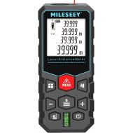 [아마존베스트]Mileseey Laser Measure, 40M/131Ft Laser Distance Meter,±2mm Accuracy Laser Measure Device with Pythagorean Mode, Distance, Area and Volume Measurement with Mute Function LCD Backli