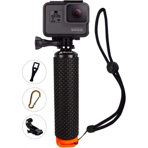  MiPremium Wasserdicht Schwimmende Hand Grip kompatibel mit GoPro Kameras Hero 5 Session schwarz silber Hero 2 3 3 + 4. Handler & Griff Halterung Zubehoer Kit