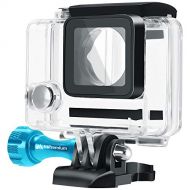 MiPremium Waterproof Housing Case for GoPro Hero 4 & 3+ Underwater Protective Diving Shell Cage Mount Accessories with Aluminium Screw & Quick Release Buckle Accessory for Hero4 &