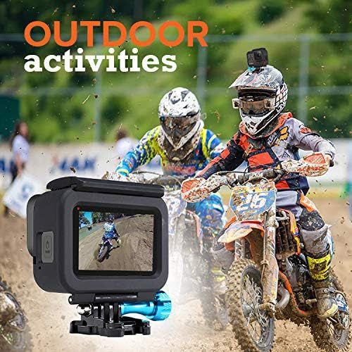  MiPremium Frame Mount Housing Case for GoPro Hero 7 6 & 5 Black Silver & White. Cover Shell Cage Accessories Kit with Aluminium Screw & Quick Release Buckle Socket Accessory for He