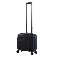 Mia Toro Mio Calcare Italy Hardside Spinner 14 Inch Companion Bag, Black