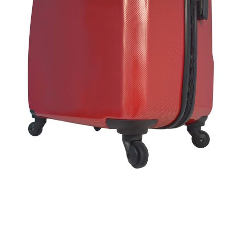  Mia Toro Italy Fibre Di Carbonio Moderno Hardside 24 Inch Spinner Luggage, Yellow