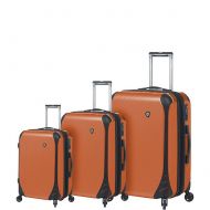 Mia Toro Fibre Di Carbonio Largo Luggage 3 Piece Set, Orange