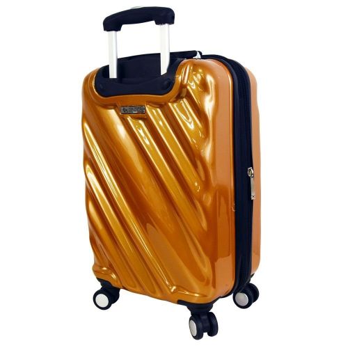  Mia Toro Onda Fusion Hardside Spinner 3 Piece Set, Orange, One Size