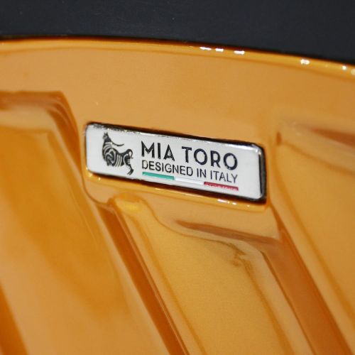  Mia Toro Onda Fusion Hardside Spinner 3 Piece Set, Orange, One Size