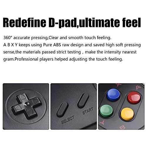  [아마존베스트]iNNEXT 2 x SNES USB Controller Gamepad Joypad SNES Controller Joystick for Windows PC Mac Raspberry Pi (Multi-Colour Keys)