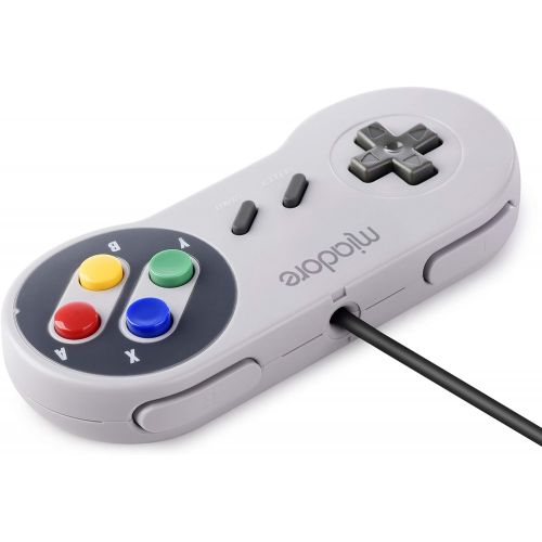  [아마존베스트]iNNEXT 2X USB Controller for SNES Games Classic Retro USB Gamepad Joystick for Windows PC Mac and Raspberry Pi System