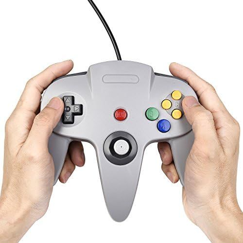  [아마존베스트]Miadore Innext Classic Retro Wired Controller for N64NINTENDO 64Controller Joystick For Nintendo 64N64Game Console SystemGrey