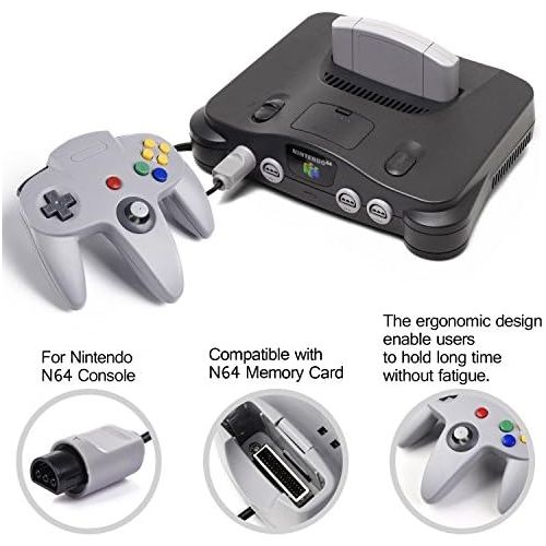  [아마존베스트]Miadore Innext Classic Retro Wired Controller for N64NINTENDO 64Controller Joystick For Nintendo 64N64Game Console SystemGrey