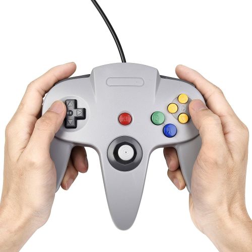  [아마존베스트]Miadore Innext Classic Retro Wired Controller for N64NINTENDO 64Controller Joystick For Nintendo 64N64Game Console SystemGrey