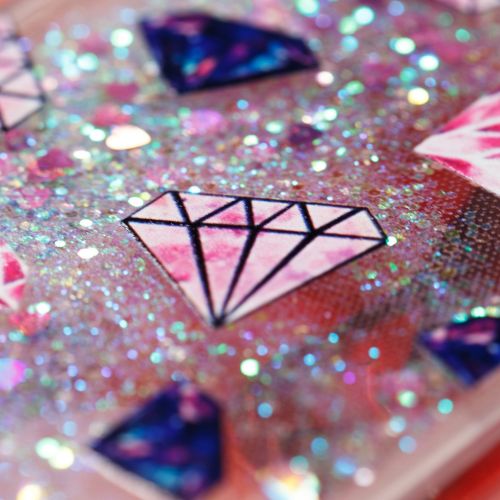  Miagon Fluessig Huelle fuer Samsung Galaxy S7 Edge,Glitzer Weich Treibsand Handyhuelle Glitter Quicksand Silikon TPU Bumper Schutzhuelle Case Cover-Diamanten