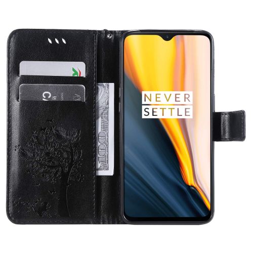  Miagon fuer Samsung Galaxy S9 Plus Geldboerse Wallet Case,PU Leder Baum Katze Schmetterling Flip Cover Klapphuelle Tasche Schutzhuelle mit Magnet Handschlaufe Strap