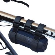 Miaomiao Portable Bike Speaker Mount, Adjustable Speaker Strap, Universal Bicycle Handlebar Soundbar Holder，Anti Skid and Shockproof Speaker Belt，for OontZ Angle 3 /JBL Speakers/Water Bottl
