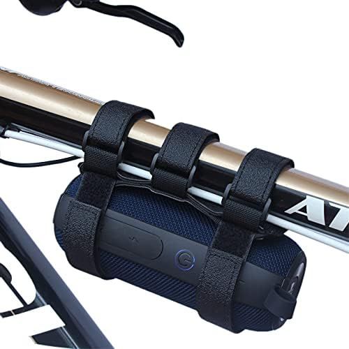  Miaomiao Portable Bike Speaker Mount, Adjustable Speaker Strap, Universal Bicycle Handlebar Soundbar Holder，Anti Skid and Shockproof Speaker Belt，for OontZ Angle 3 /JBL Speakers/Water Bottl