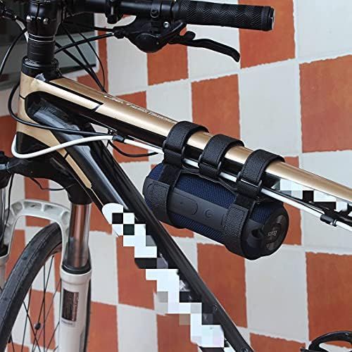  Miaomiao Portable Bike Speaker Mount, Adjustable Speaker Strap, Universal Bicycle Handlebar Soundbar Holder，Anti Skid and Shockproof Speaker Belt，for OontZ Angle 3 /JBL Speakers/Water Bottl