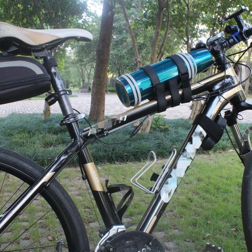  Miaomiao Portable Bike Speaker Mount, Adjustable Speaker Strap, Universal Bicycle Handlebar Soundbar Holder，Anti Skid and Shockproof Speaker Belt，for OontZ Angle 3 /JBL Speakers/Water Bottl