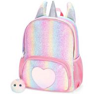 [아마존베스트]Mibasies Kids Unicorn Backpack for Girls Rainbow School Bag (Rainbow Glitter)