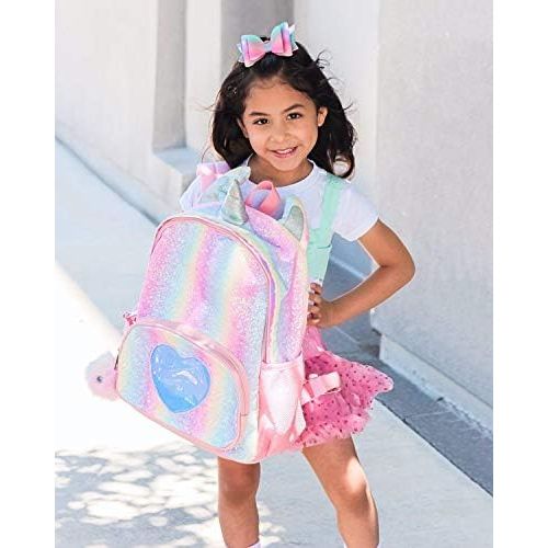  [아마존베스트]Mibasies Kids Unicorn Backpack for Girls Rainbow School Bag (Rainbow Glitter)