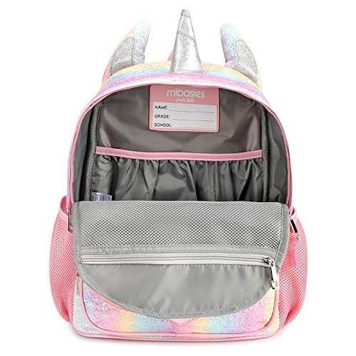  [아마존베스트]Mibasies Kids Unicorn Backpack for Girls Rainbow School Bag (Rainbow Glitter)