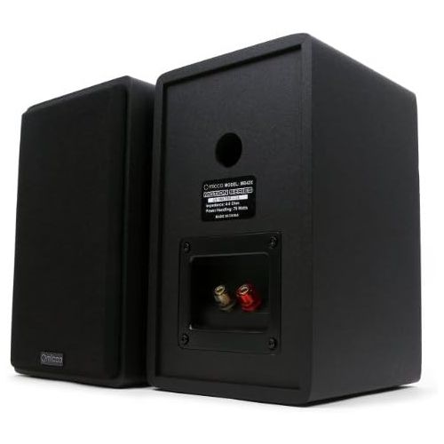  [아마존베스트]Micca MB42X Bookshelf Speakers With 4-Inch Carbon Fiber Woofer and Silk Dome Tweeter (Black, Pair)