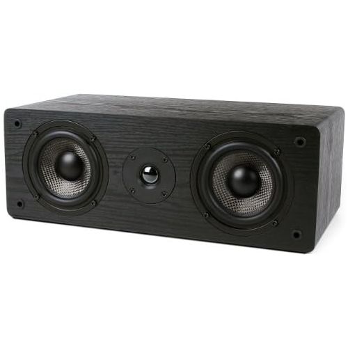  [아마존베스트]Micca MB42-C Center Channel Speaker With Dual 4-Inch Carbon Fiber Woofer and Silk Dome Tweeter (Black, Each)