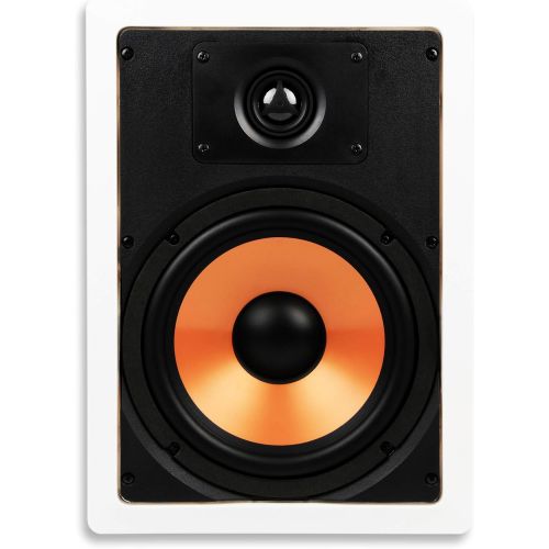  [아마존베스트]Micca M-8S 8 Inch 2-Way In-Wall Speaker with Pivoting 1 Silk Dome Tweeter (Each, White)