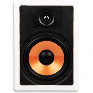 Micca M-8S 8 Inch 2-Way in-Wall Speaker with Pivoting 1 Silk Dome Tweeter (Each, White)