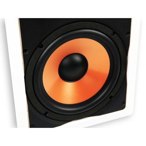  Micca M-8S 8 Inch 2-Way in-Wall Speaker with Pivoting 1 Silk Dome Tweeter (Each, White)