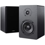 Micca PB42X Powered Bookshelf Speakers with 4-Inch Carbon Fiber Woofer and Silk Dome Tweeter (Pair)