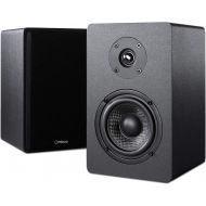 Micca PB42X Powered Bookshelf Speakers With 4-Inch Carbon Fiber Woofer and Silk Dome Tweeter (Pair)