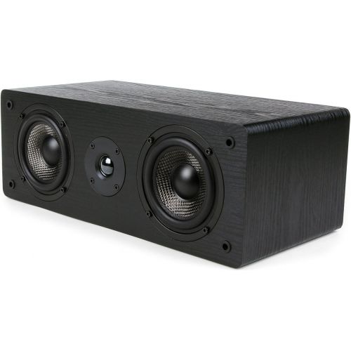  Micca PB42X Powered Bookshelf Speakers With 4-Inch Carbon Fiber Woofer and Silk Dome Tweeter (Pair)