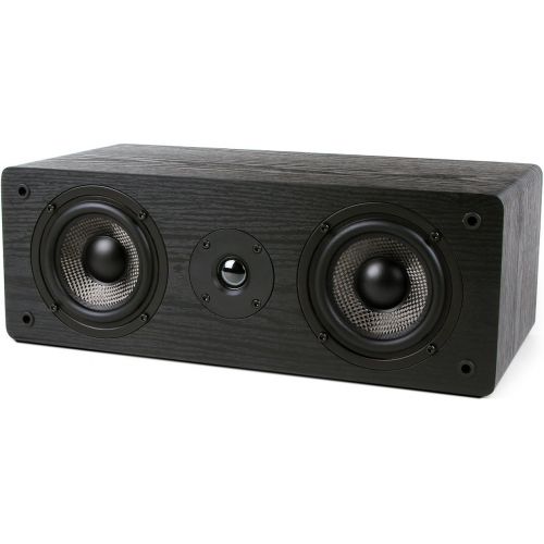  Micca PB42X Powered Bookshelf Speakers With 4-Inch Carbon Fiber Woofer and Silk Dome Tweeter (Pair)