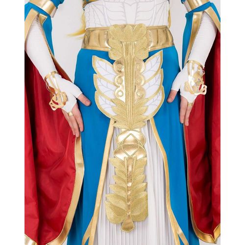  Miccostumes miccostumes Womens Princess Link Cosplay Costume Blue Outfit with Accessories