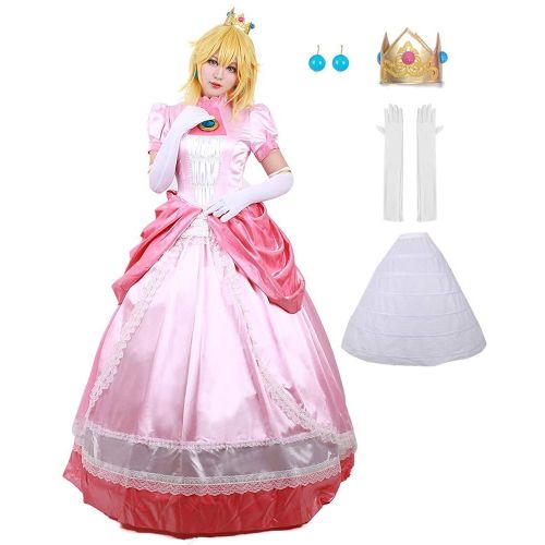  Miccostumes Womens Princess Peach Cosplay Costume
