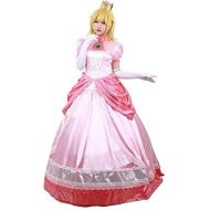 miccostumes Womens Princess Peach Cosplay Costume