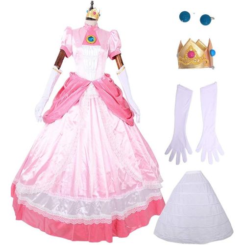  할로윈 용품miccostumes Womens Princess Peach Cosplay Costume